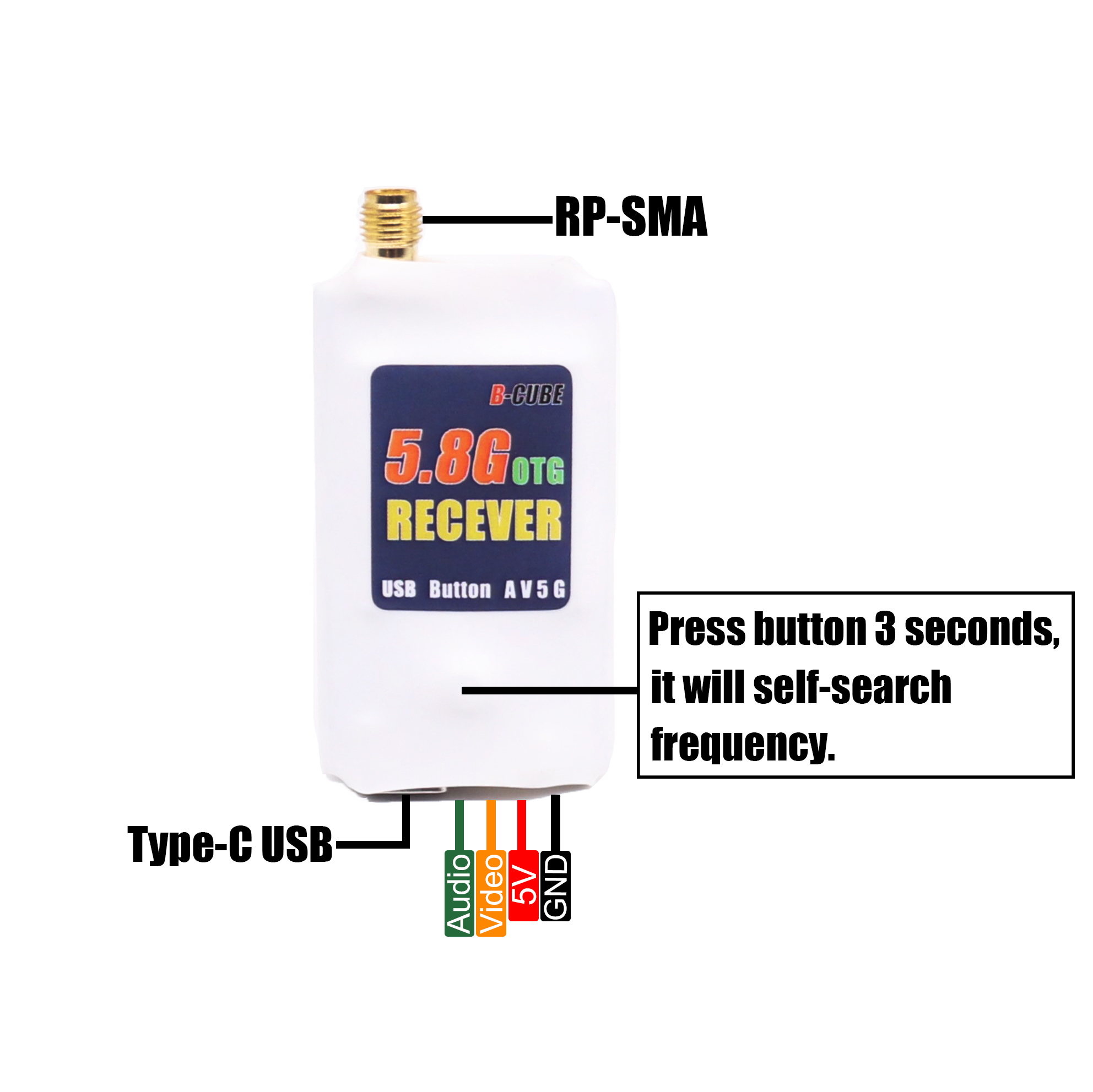 Foxeer Reaper Extreme 2.5W Vtx - Ricevitore B-CUBE VTX OTG 5.8G 150CH